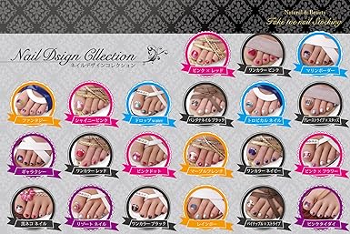 Amazon フェイクネイルストッキング 履くだけネイルチェンジ いつでもサロン帰りの仕上がり ワンカラーレッド ストッキング ストッキング 通販