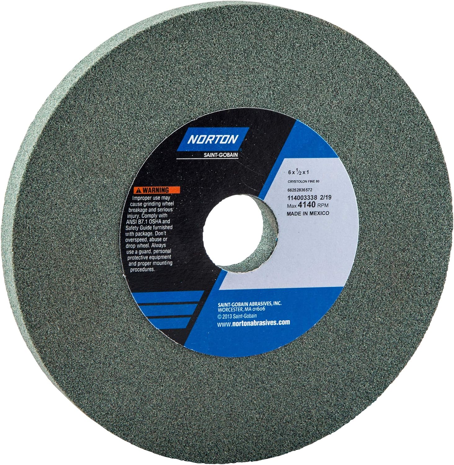 Grinding Wheel, T1, 6x1/2x1, SC, 80G, Green