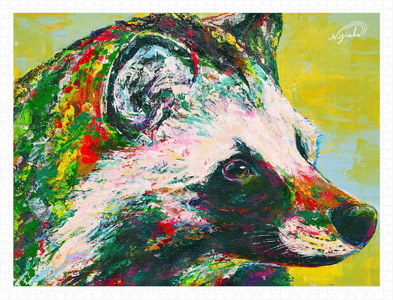 Pintoo Jigsaw Puzzles 1200 Piece for Adults - NiJiSuKe - Lovely Raccoon Dog Beautiful Plastic Puzzle for Home Decor Zero Dust Easy Storage [H2997]