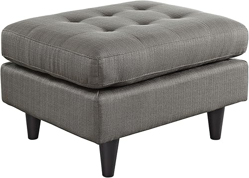 Miniatura 140 de Modway Sofá biplaza Empress en tela tapizada moderna de mediados de siglo, gris Gris,Laguna,Gris,claro,Celeste,verde azulado,Beige,Atomic Rojo