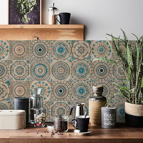 Miniatura 3 de 24 calcomanías para azulejos para despegar y pegar, pegar en azulejos en muro para cocina, pared, azulejos, papel tapiz de baño, vinilo