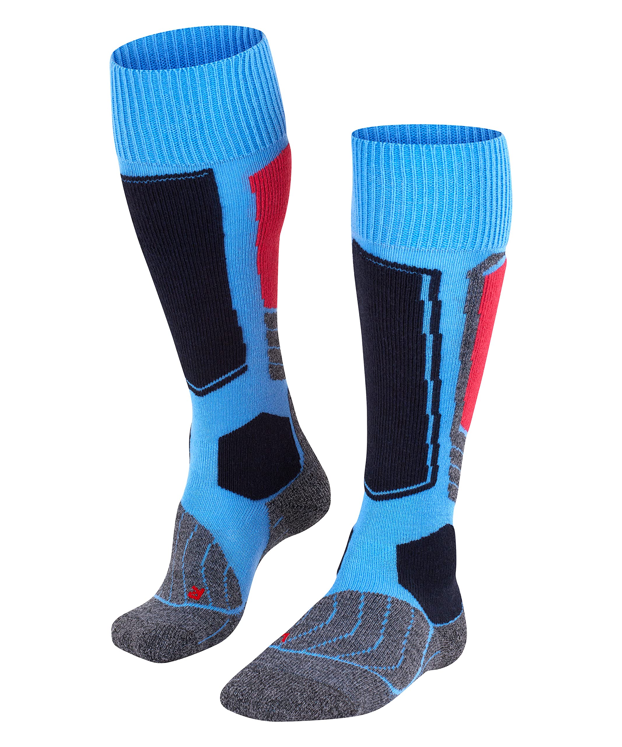 FALKE Women's SK1 Comfort W Kh Wool Silk Warm Thick 1 Pair Skiing Socks, Blue Note 6545, 5.5-6.5