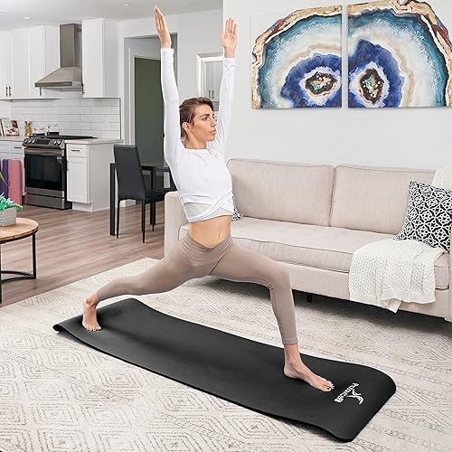 Miniatura 7 de ProSource ProsourceFit 12-Inch Extra Thick 71-Inch Long High Density Exercise Yoga Mat