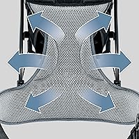 Vista 6 de Chicco SmartSupport Mochila portadora con marco de aluminio, mochila ligera para bebé, solar/gris