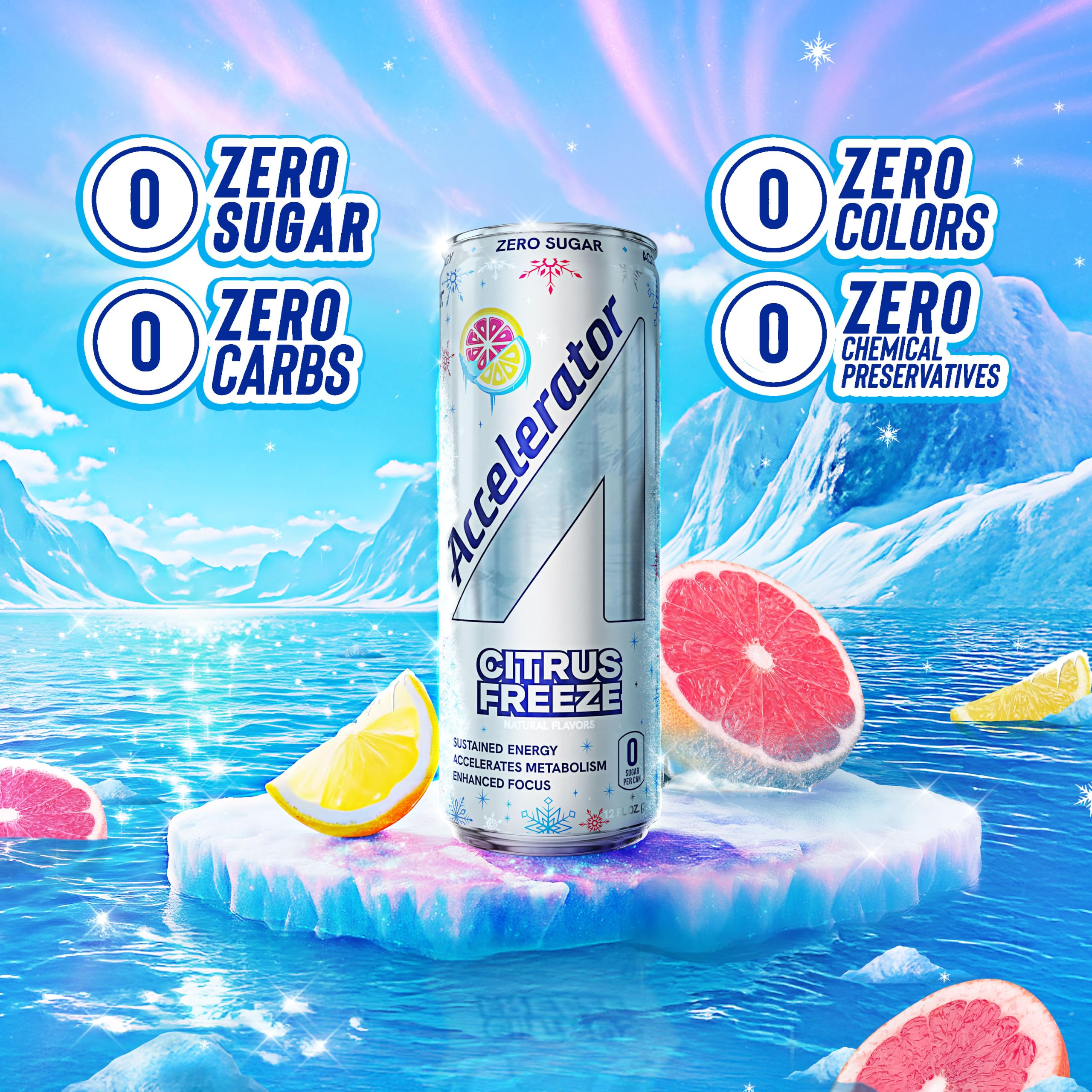 Amazon.com : Accelerator Active Energy Drink, Citrus Freeze 12oz