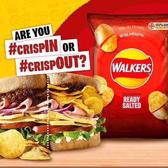 Walkers Crisps Ready Salted 48 x 32.5g