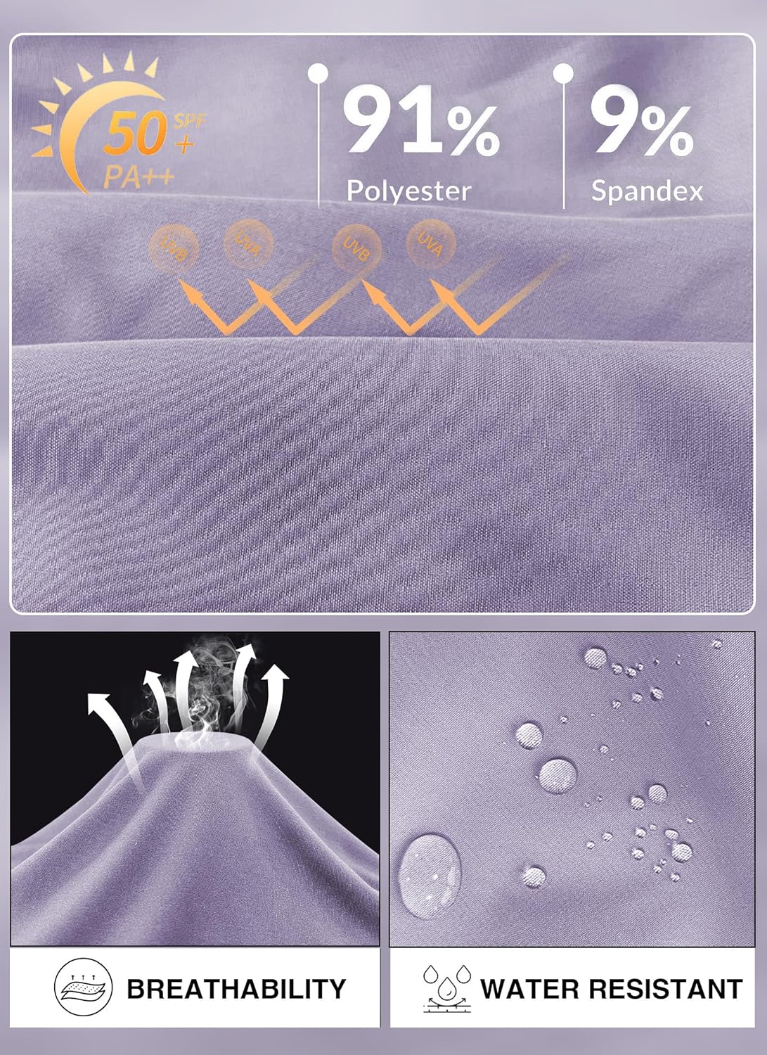 Hiking Pants for Women Lightweight Waterproof Quick Dry Athletic Cargo Pockets Pants - Image 5