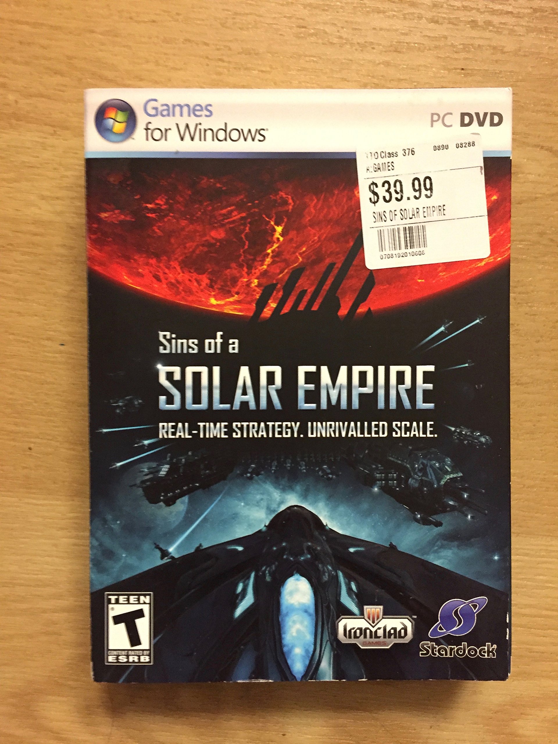 Sins Of A Solar Empire – PC – Neuf Sous Blister – Jeu De Stratégie Spatiale