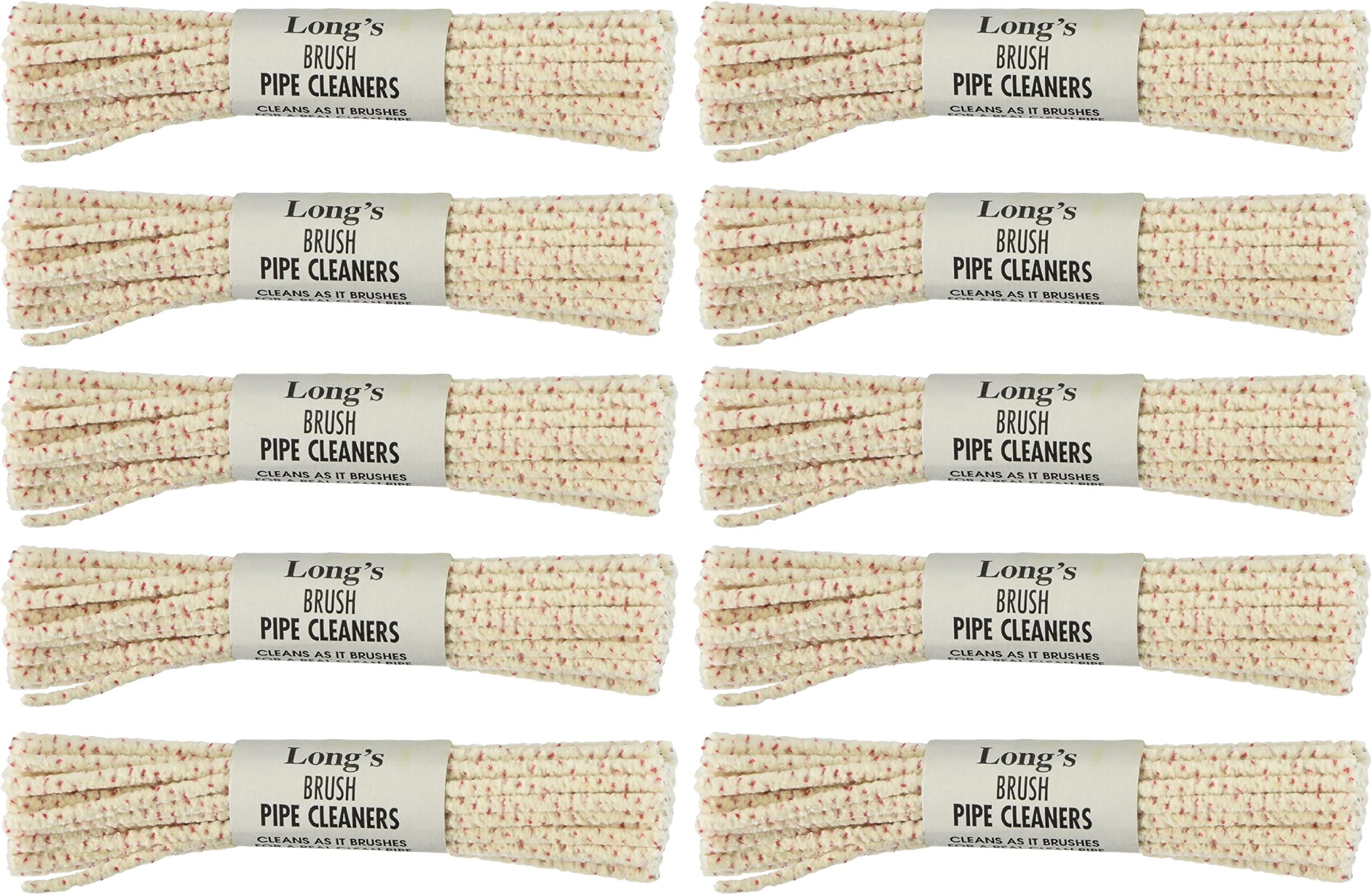 BJ Long Bristle Pipe Cleaners Pack of 10