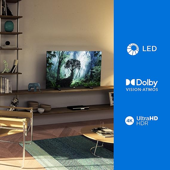Philips 55PUS7506/12 55-Inch TV 4K LED TV | UHD & HDR10+ | Dolby Vision & Dolby Atmos | SAPHI