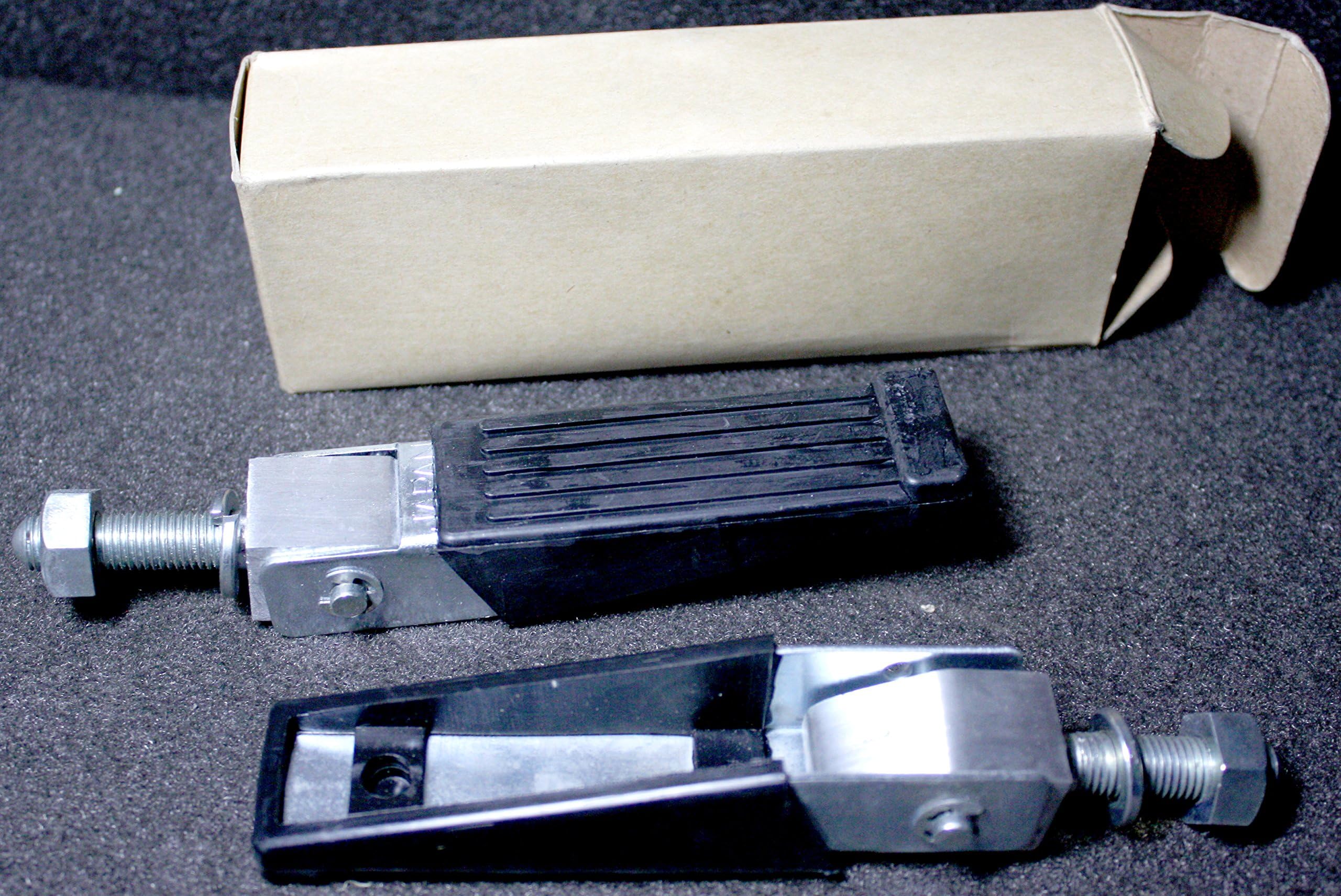 10mm Universal Mount Motorcycle Foot Peg Footrest Rectangle 4 1/2" L Superior