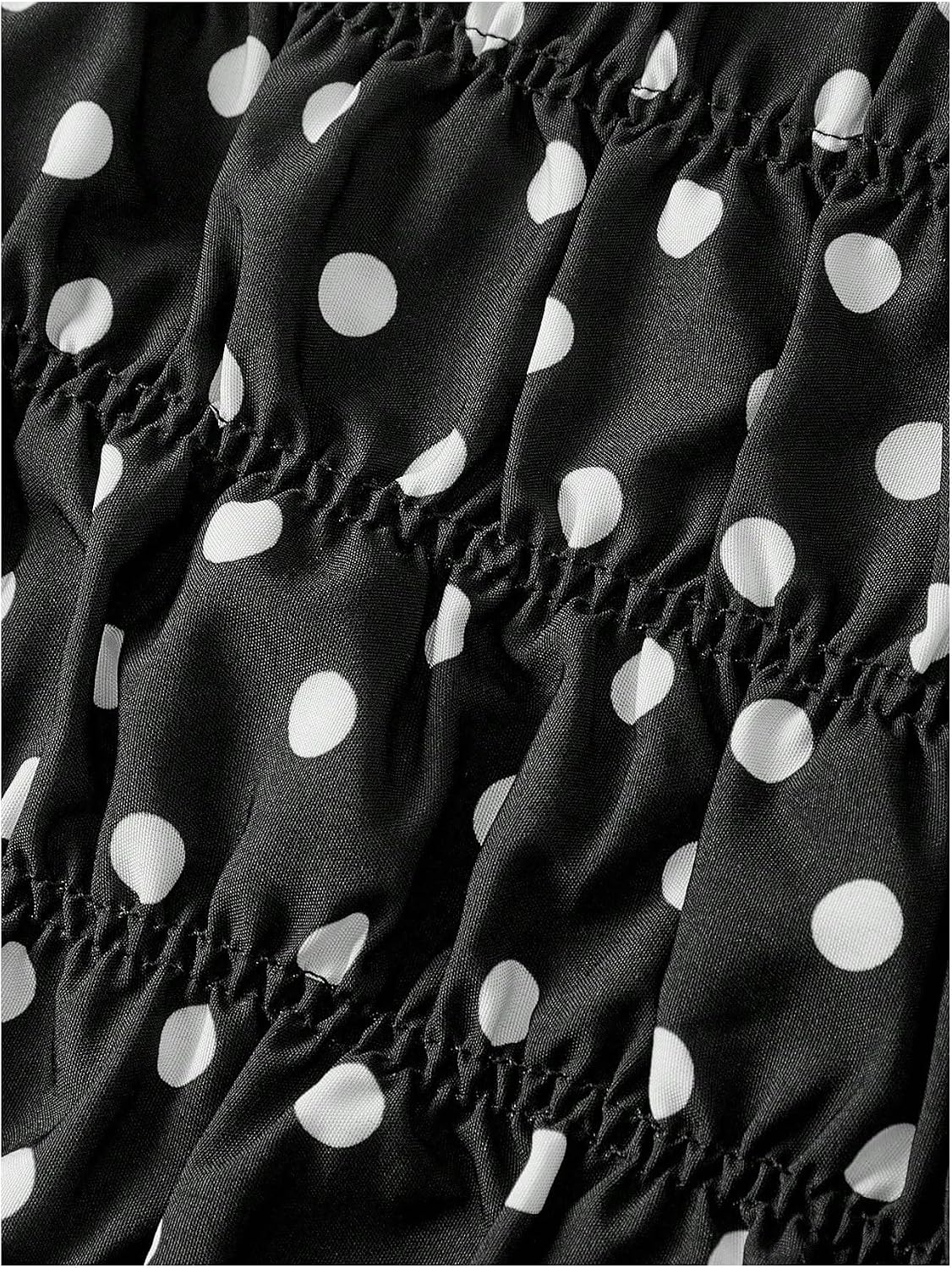 WDIRARA Women's Plus Size Polka Dots Mini Shorts Ruffle Micro Shorts