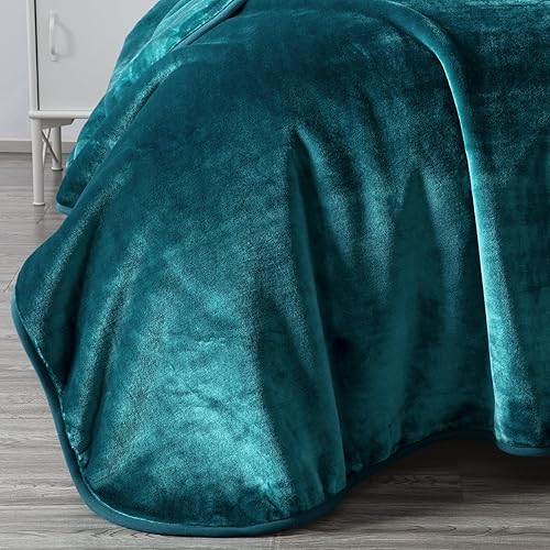 Vista 155 de Chezmoi Collection Manta pesada de una sola capa, 9 libras, estilo coreano, de visón Raschel, gruesa y sedosa, 26.46 oz/m², 85 x 95 pulgadas