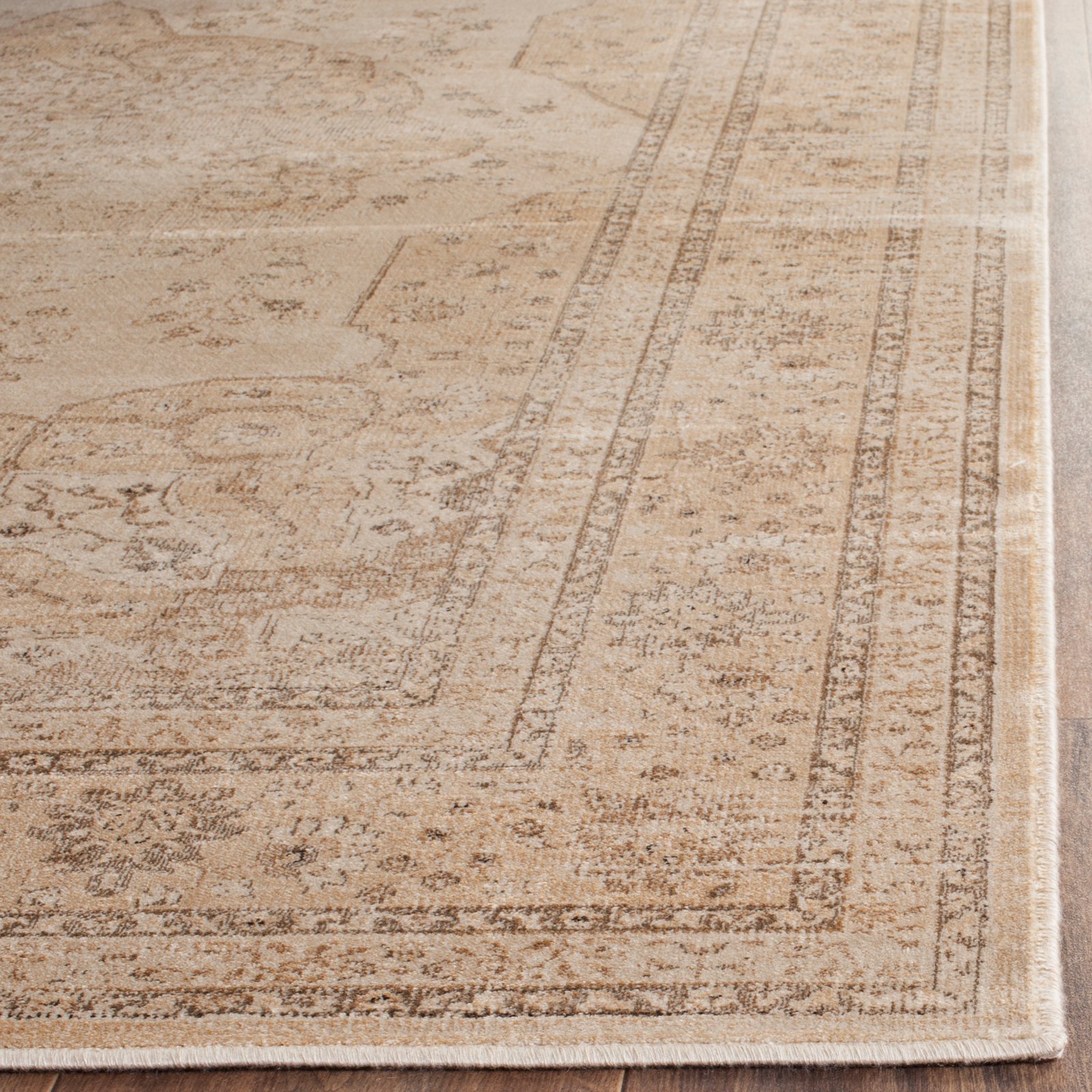 Safavieh Traditional Indoor Woven Rectangle Area Rug, Vintage Collection, VTG158, in Light Blue / Cream - Image 3
