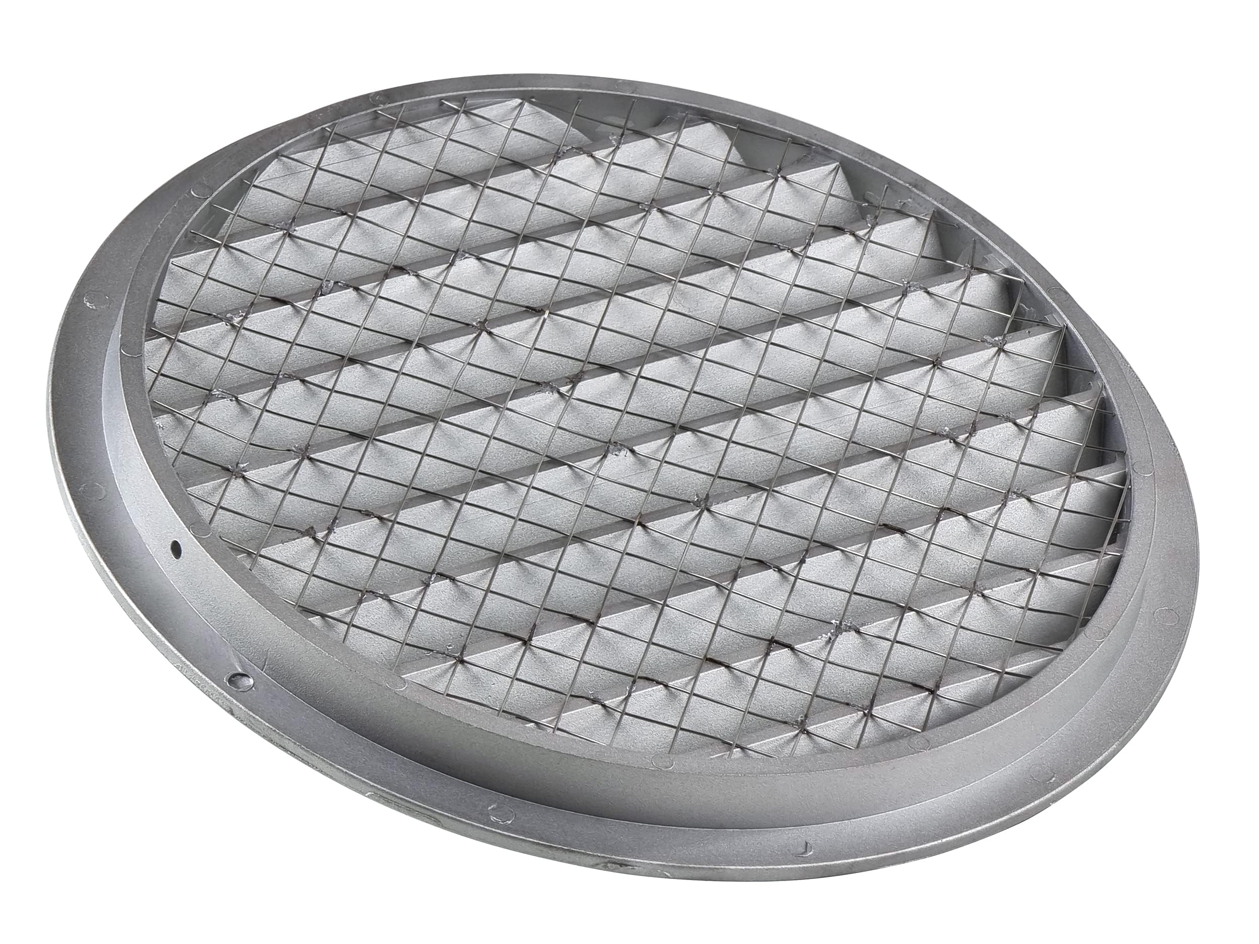 Ø 250mm Griglia di Aerazione Circolare in Alluminio - Griglie di Ventilazione con Rete di Protezione contro Topi