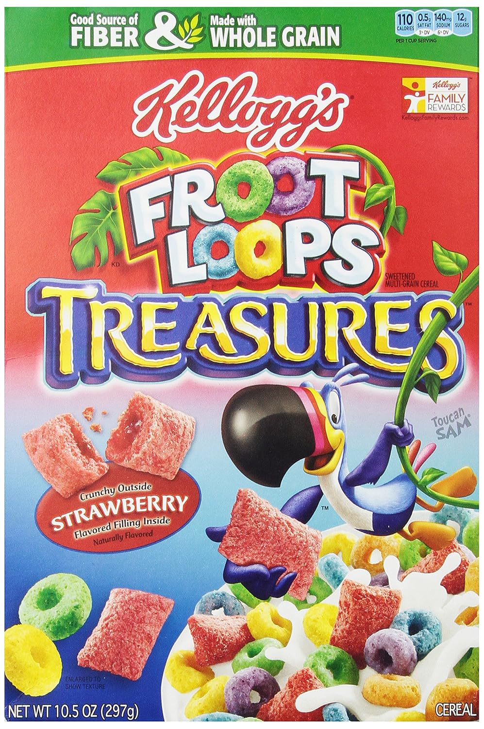Kellogg's Cereal, Froot Loops Treasures, 10.5 Ounce