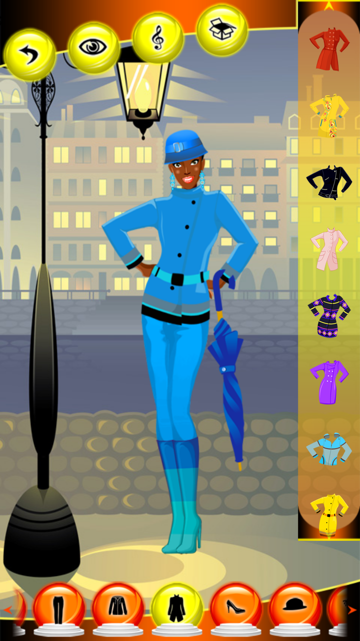 dress up games fall Free Fall Denim Romper main image 1