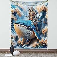 Vista 37 de Ambesonne Tapiz hawaiano, Costa Na Pali en la isla de Kauai en Hawái, día soleado, horizonte de montaña, colgante de pared para dormitorio, sala