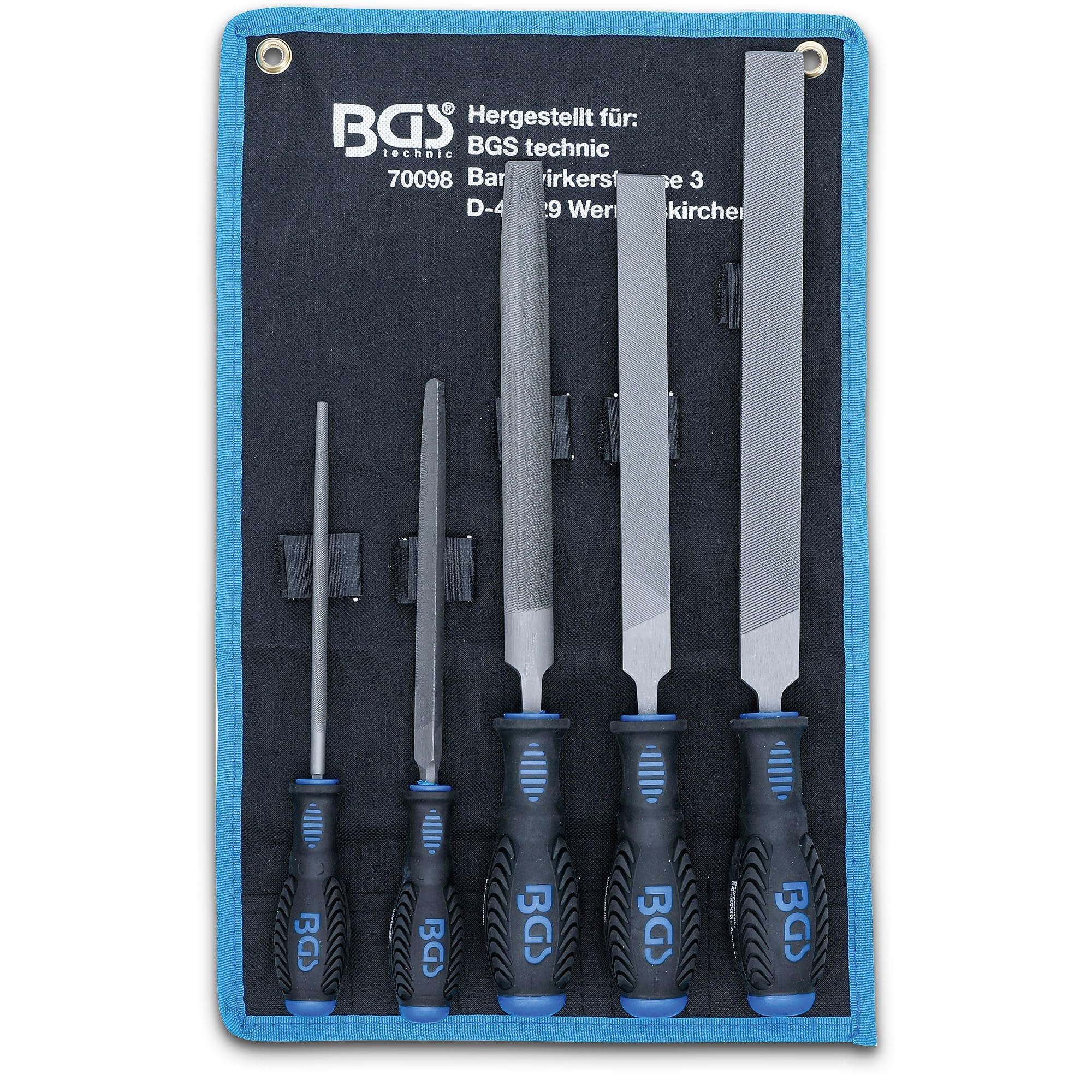 BGS 70098 | Juego de limas para taller | 5 piezas