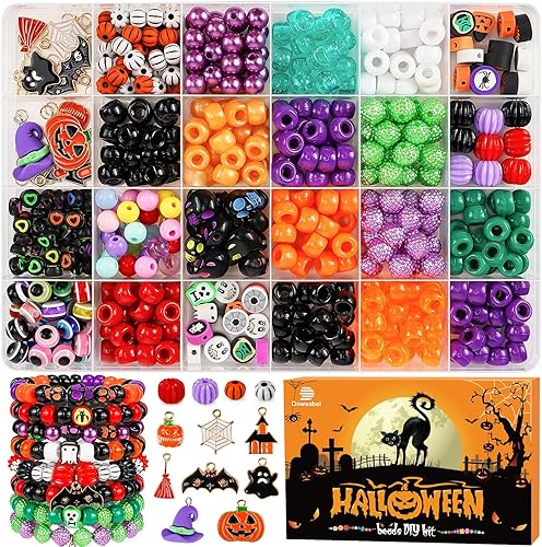 Miniatura 8 de Dowsabel Kit de fabricación de pulseras de amistad, cuentas de pony kandi y 11 cuentas diferentes, hilo de nailon de 8 colores, joyería y regalos