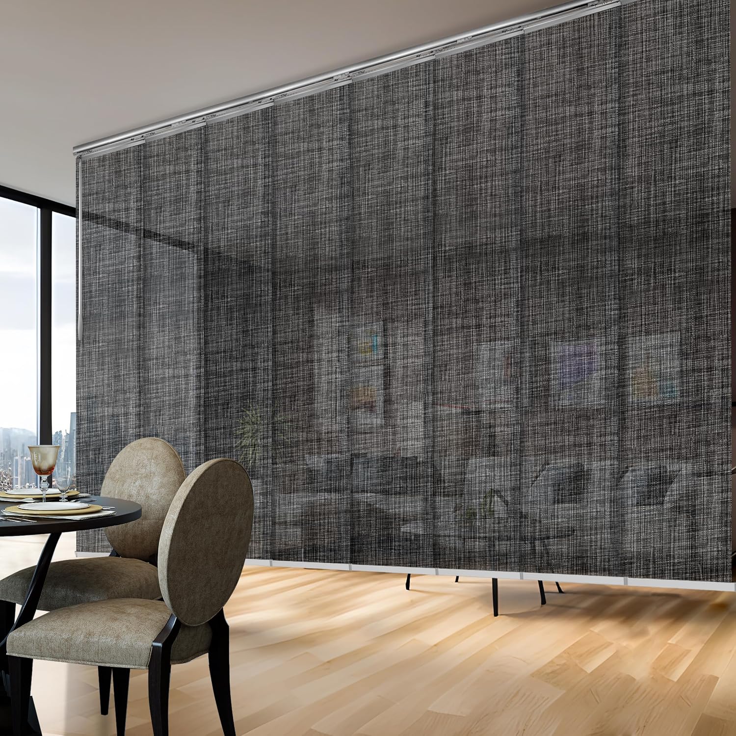 A&F Rod Décor - Cayla 8-Panel Panel Track Extendable 130"-175" W x 94" H, Panel Width 23.5"