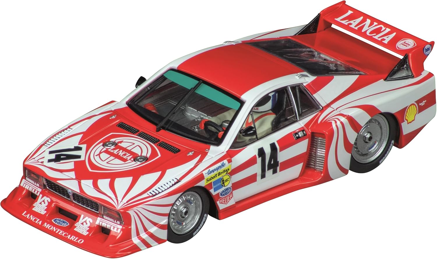 Carrera 31064 Lancia Beta Montecarlo Turbo M.Alboreto/W.Röhrl No.2 6h Mugello 1980 1:32 Scale Digital Slot Car Racing Vehicle Digital Slot Car Race Tracks