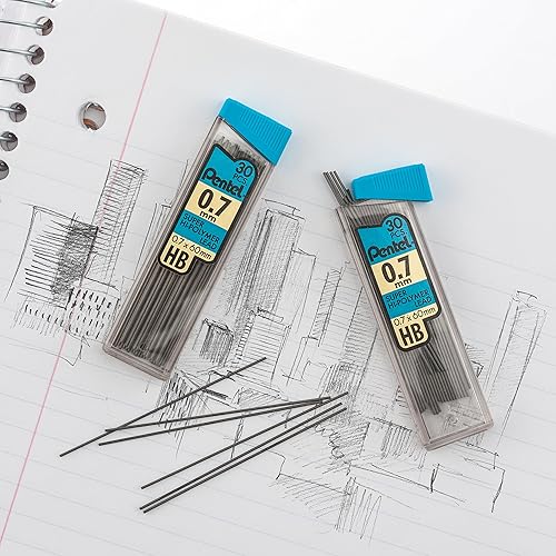 Miniatura 2 de Pentel® Super Hi-Polymer® Lead Refills, 0.7 mm, HB Hardness, Tube Of 30