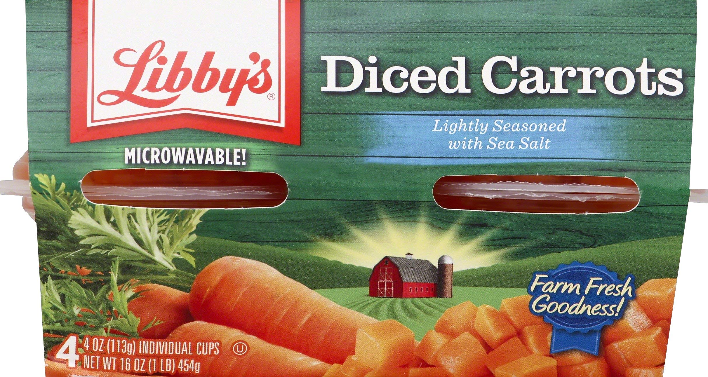 Libby'sDiced Carrots, 4 oz, 4 count