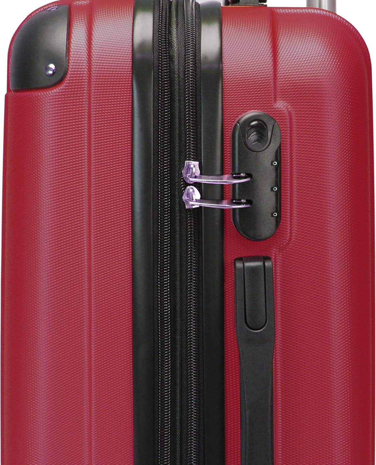 World Traveler Kemyer Quest 20-Inch Carry-On Hardside Lightweight Expandable Spinner Suitcase Luggage - Burgundy