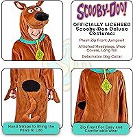 Vista 5 de Disfraz Delux de ScoobyDoo para niños., bebé mayor (de uno a dos años), Scooby-doo Childs Deluxe Scooby