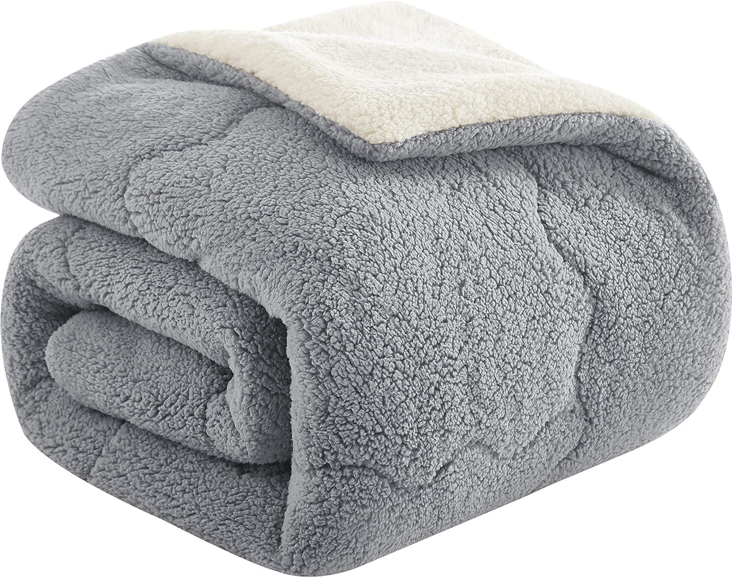 Onе-Dау Sаlе: Uр tо 60% оƒƒ Dearfoams Ludwell Sherpa Reverse to Sherpa Comforter, King, Grey