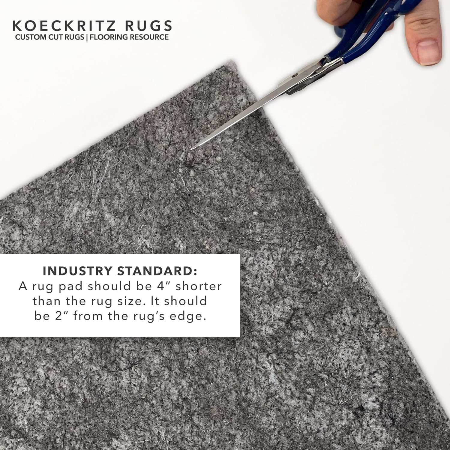 KOECKRITZ 2.5' x 9' Runner Non-Slip Rug Pad Gripper - 1/4″ Thick Felt & Rubber Duo-Lock - Safe for All Floors & Hardwoods - Protects Floors, Keeps Rugs Flat