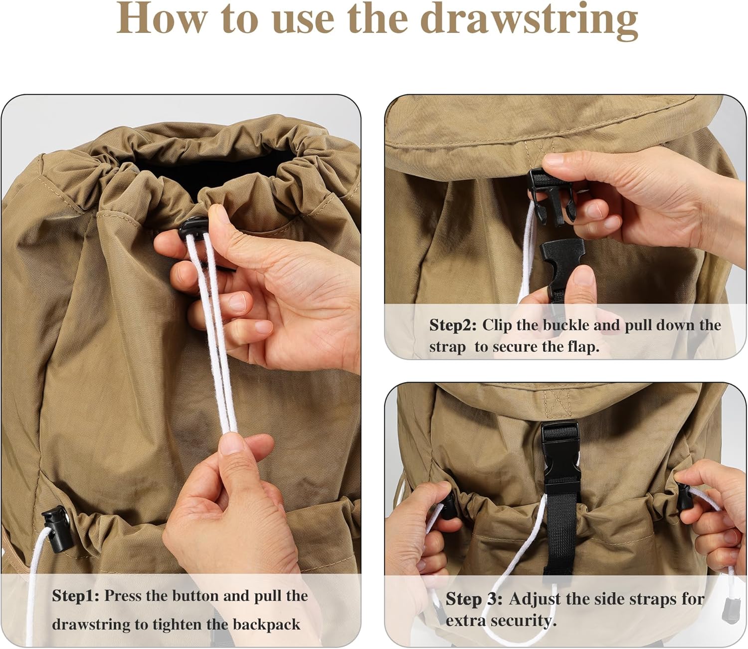 Drawstring Backpack for Teen Girls Boys, College Travel 17 Inch Laptop Backpack, Cute Back to School Bookbag, Casual Daypack for Middle High School University Daily Use Gym - Image 5