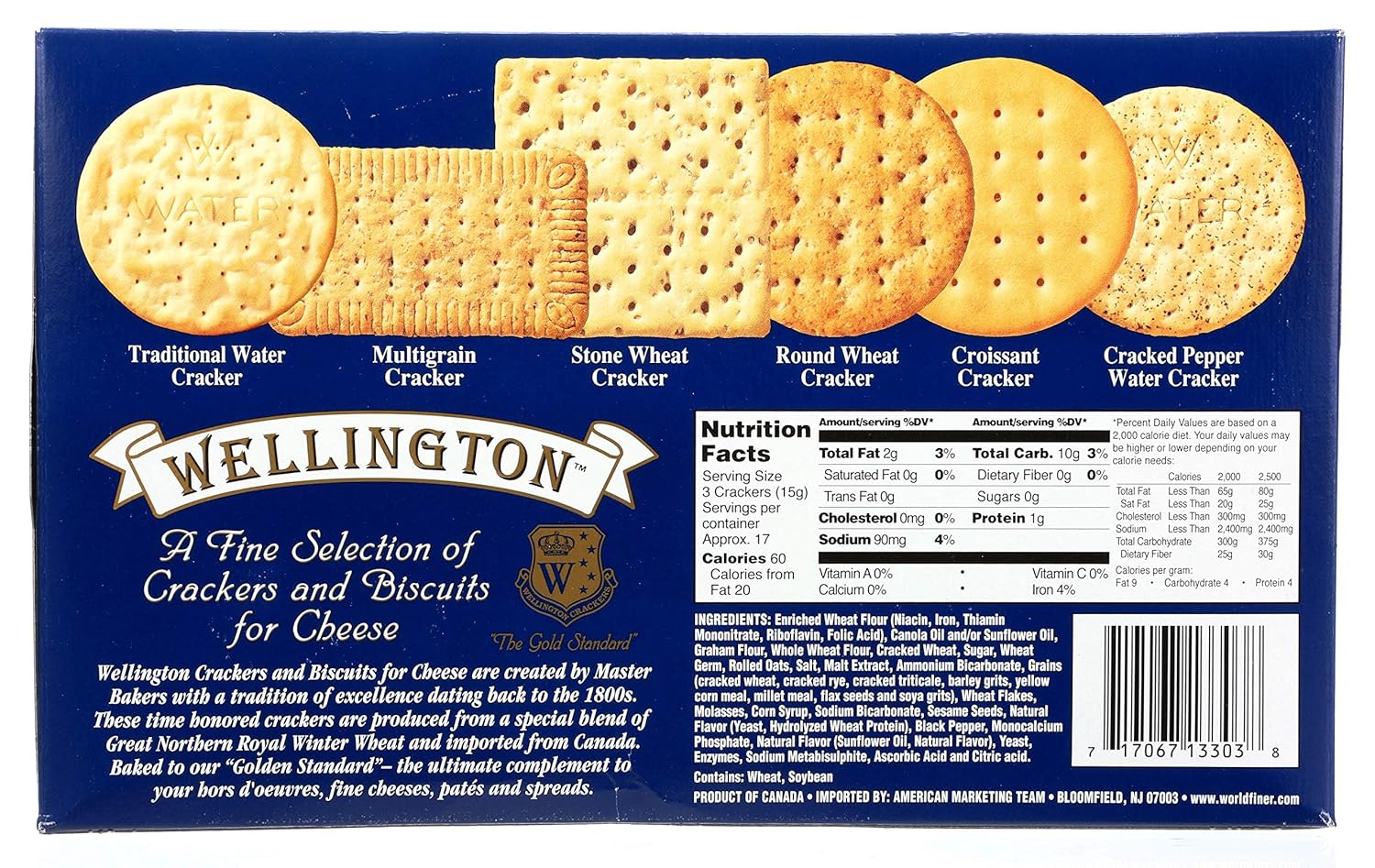 Wellington ABC Assorted Crackers, 8.8-Ounces (Pack of 12)