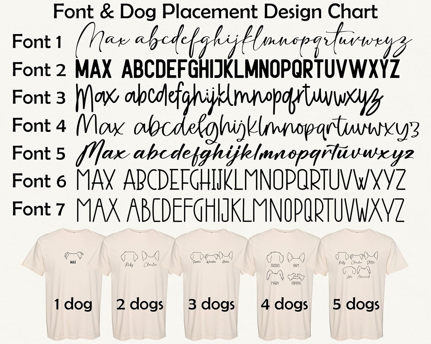 Custom Dog Ears Sweatshirt Personalized Dog Mom Sweatshirt Women Gifts Puppy Dad Sweater with Name Multicolor - Image 3