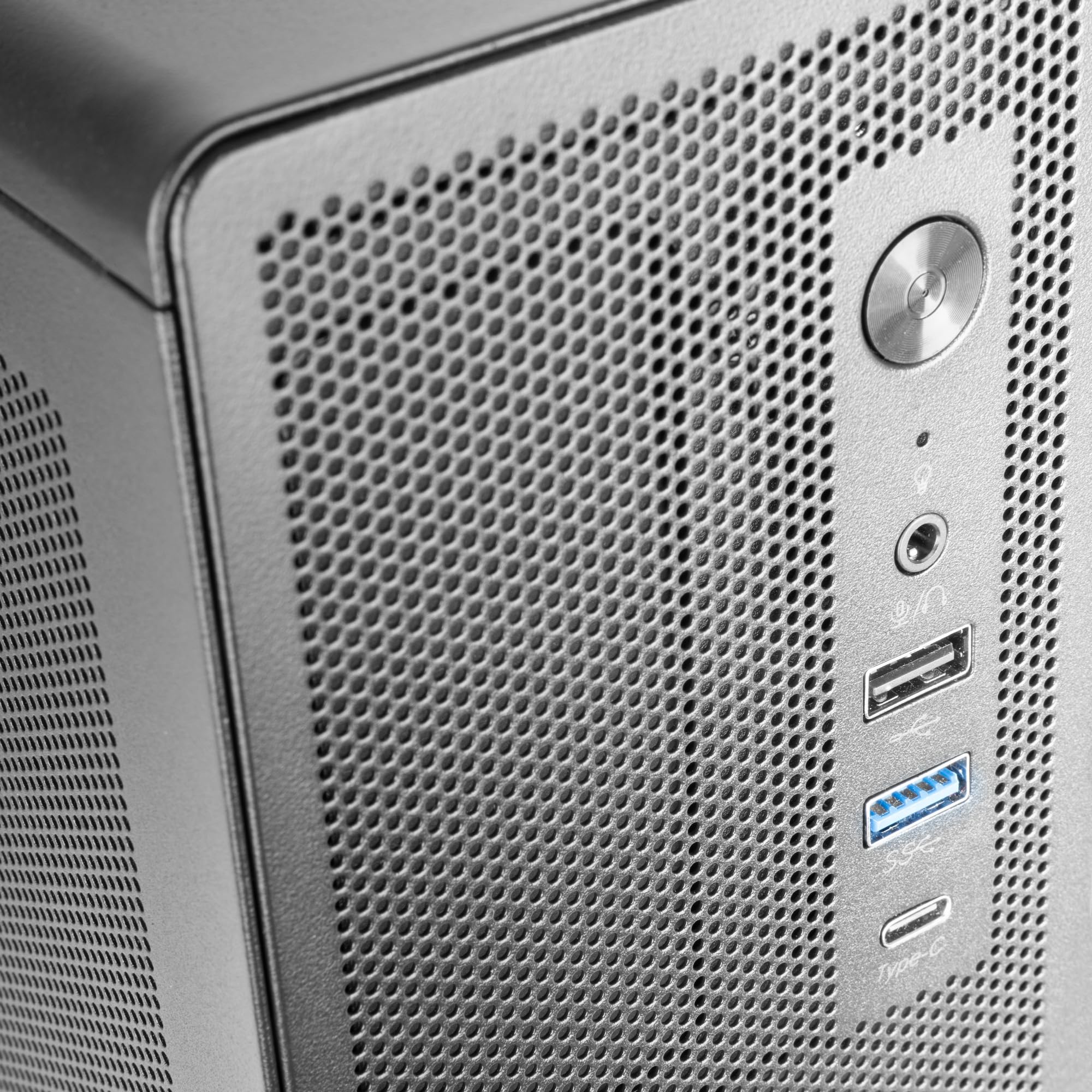 Caja PC Tacens AEROSLIM500 - MicroATX, Fuente TFX 500W, Mesh Antipolvo, USB-C, Blanco