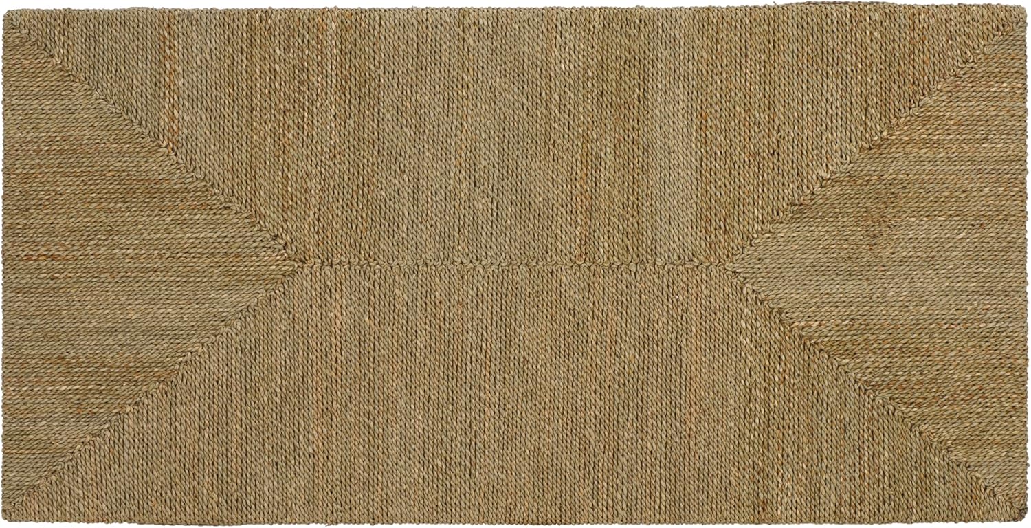 SAFAVIEH Couture Collection - Malta Natural Woven Seagrass Coffee Table, Rectangular Accent Table, Fully Assembled (CWK2024A)