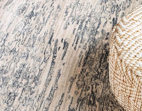 Miniatura 9 de Unique Loom Oasis Collection - Alfombra de área, agua (2 pies 7 pulgadas x 10 pies, marrónbeige)