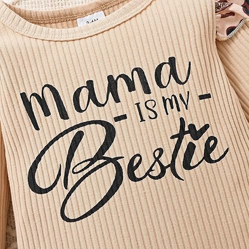 Miniatura 4 de CETEPY Ropa de bebé niña recién nacida manga larga con volantes mameluco pantalones cortos pantalones de leporad diadema trajes para bebés