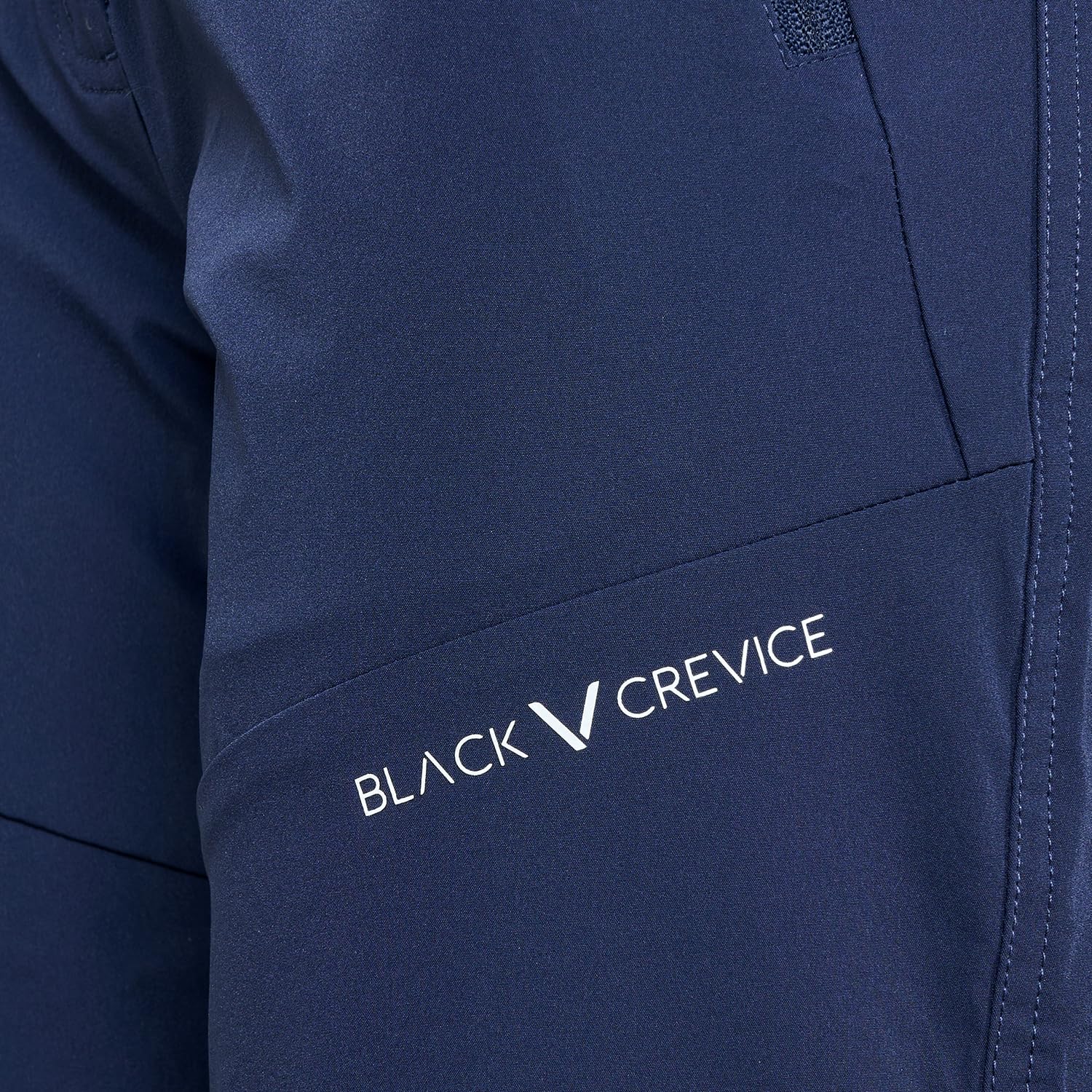 Black Crevice Pantalones de trekking para mujer con cremallera y piernas extraíbles, transpirables, resistentes y repelentes al agua