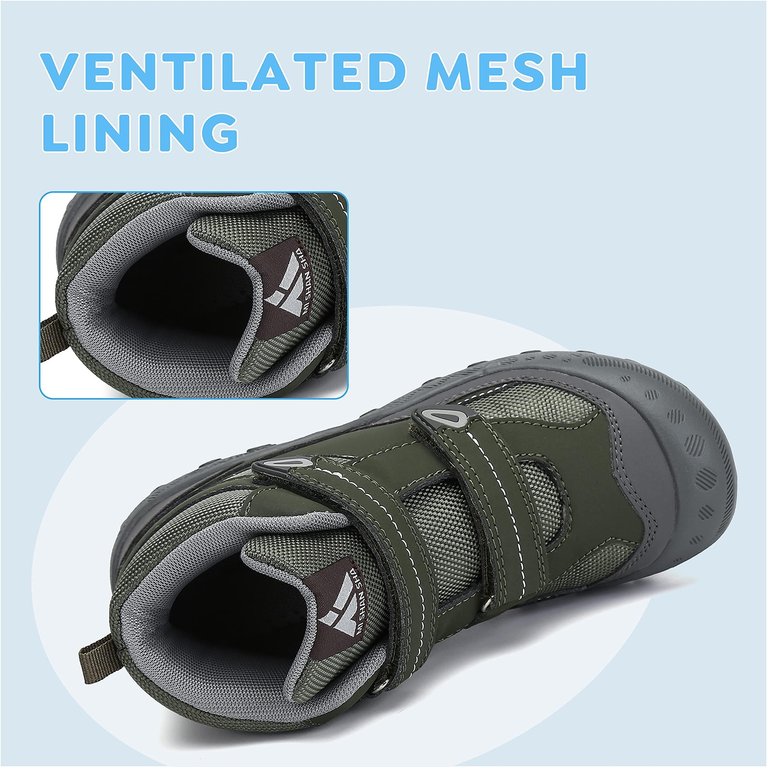 Mishansha Chaussures Randonnée pour Enfants Antidérapant Montagne Trekking Chaussures Taille 24-38 EU