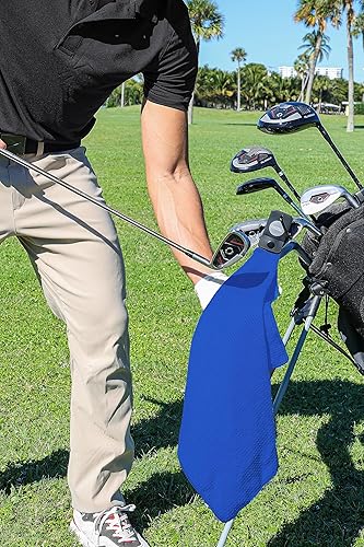 Miniatura 6 de Toalla de golf magnética para bolsas de golf con clip para hombres y mujeres, toalla de golf de microfibra con imán de fuerza industrial para una