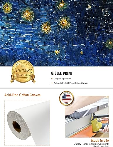 Vista 73 de DECORARTS - Almond Blossom Tree - Vincent Van Gogh Art Reproduction. Giclee Canvas Prints Wall Art for Home Decor 30x24