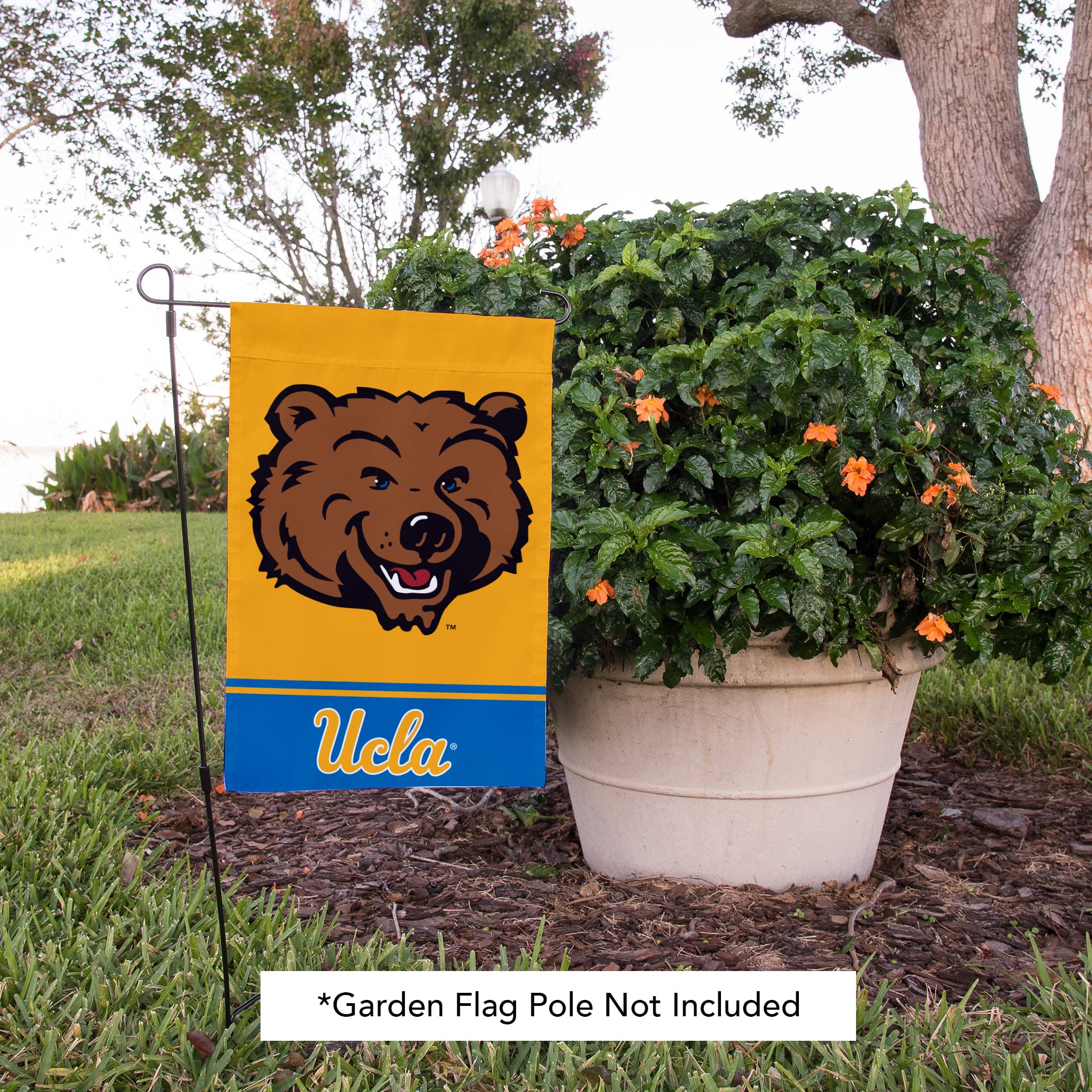UCLA Gartenflagge University Of California Los Angeles Bruins - Design B, 100% Polyester, Doppelseitig, Mit Verstärkungseinsatz