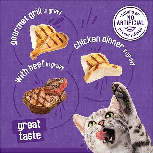 Miniatura 6 de Purina Friskies - Meaty Bits - Alimento húmedo en salsa para gatos. (2 paquetes de 12) latas de 5.5 onzas