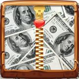 Geld Zipper Lock Bildschirm