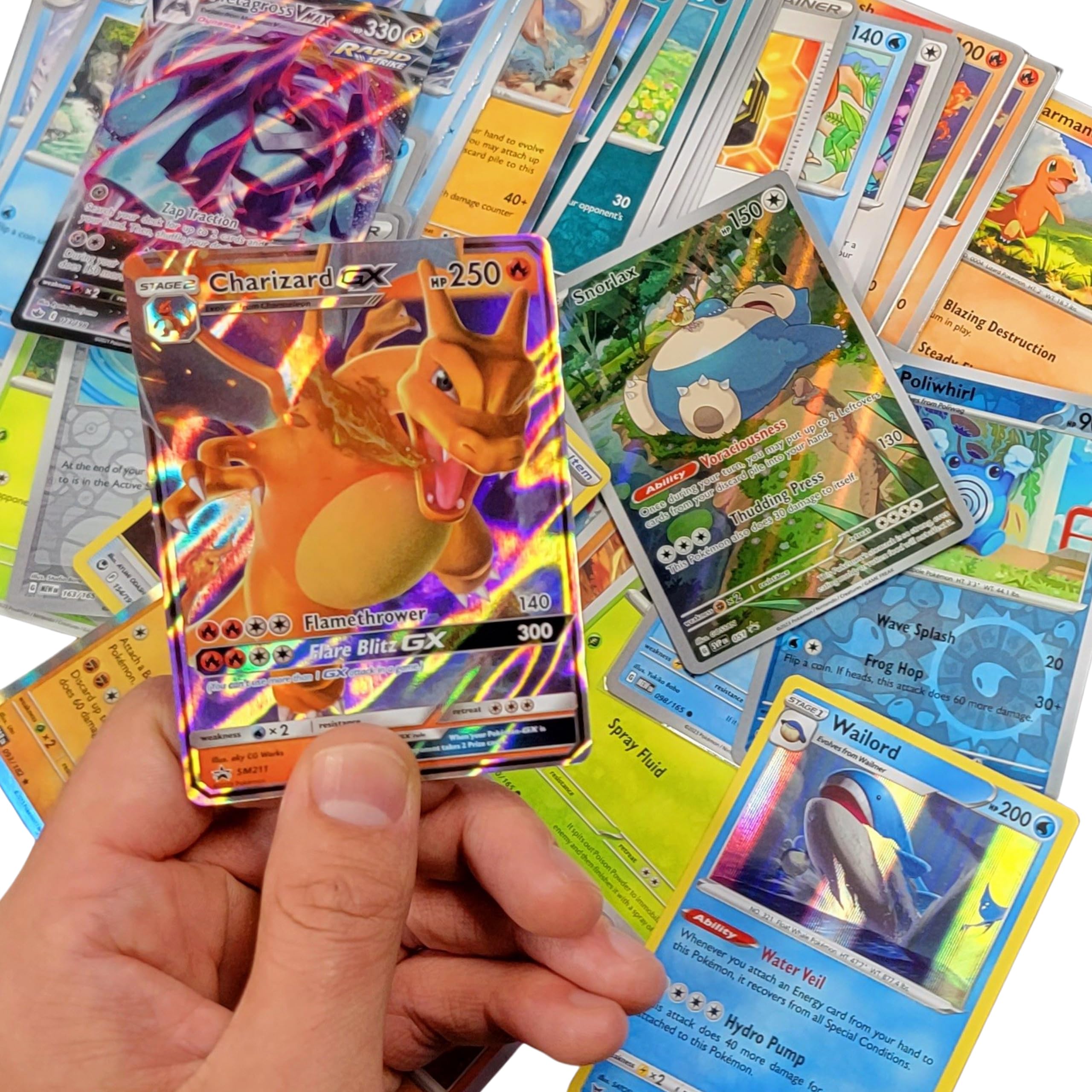 50+ Official Pokemon Cards Bundle – Includes Charizard and at