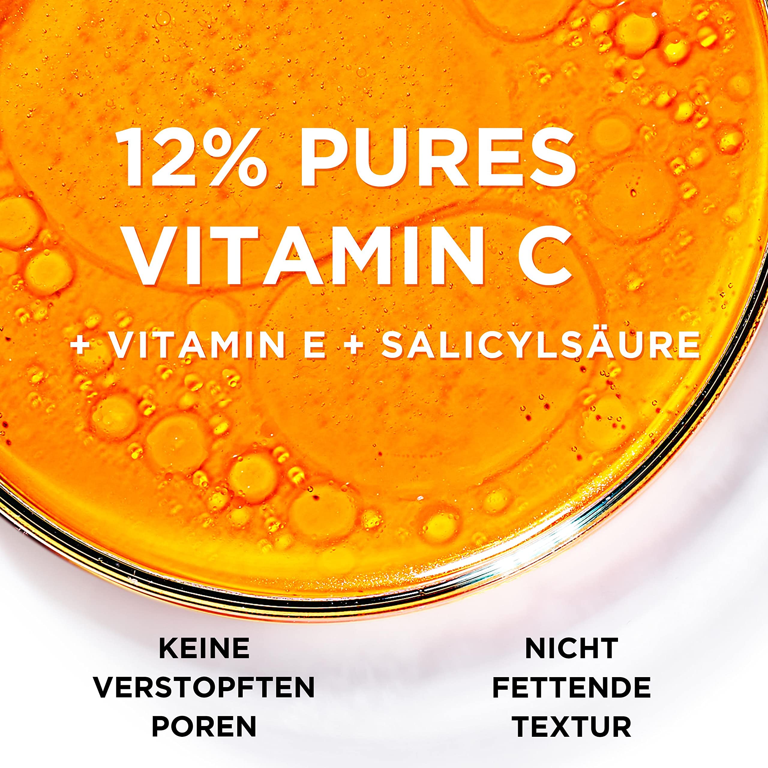 L'Oréal Paris Vitamin C Glow Routine: Vitamin C Reinigungsschaum, 12% pures Vitamin C Serum, Elvital Glycolic Gloss Haar-Laminierung & Magic CC Anti-Rötungen Creme – [Amazon Exclusive], 4-teilig