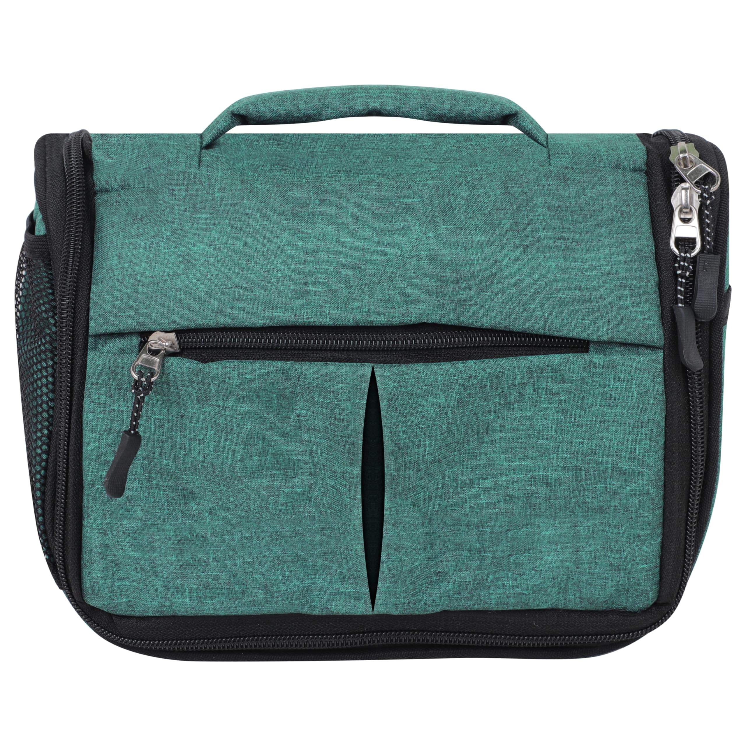 Makeup Organizer Bag, Travel Toiletry Bag, Makeup Pouch Bag, Travel Kit with Metal Hook, Travel Organizer Pouch, Toiletry Pouch for Men & Women (Olive Green, Prime- PVC Window)-image-14