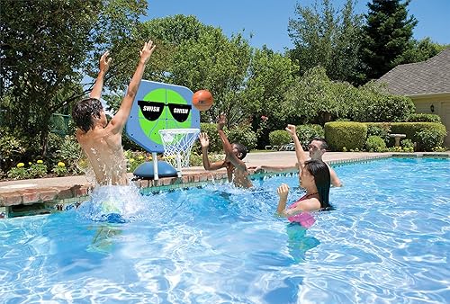 Miniatura 6 de Poolmaster Pro Rebounder - Juego de baloncesto junto a la piscina, Swish Swish, verde